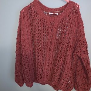 Pink/red knitted sweater!!
